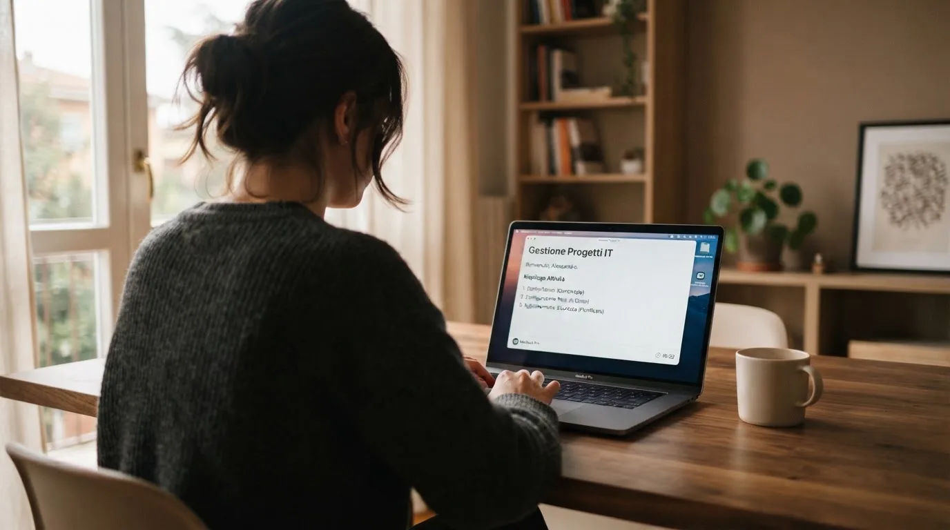 Persona davanti a un portatile che legge una pagina informativa sul gioco online in Italia — casino dal vivo online